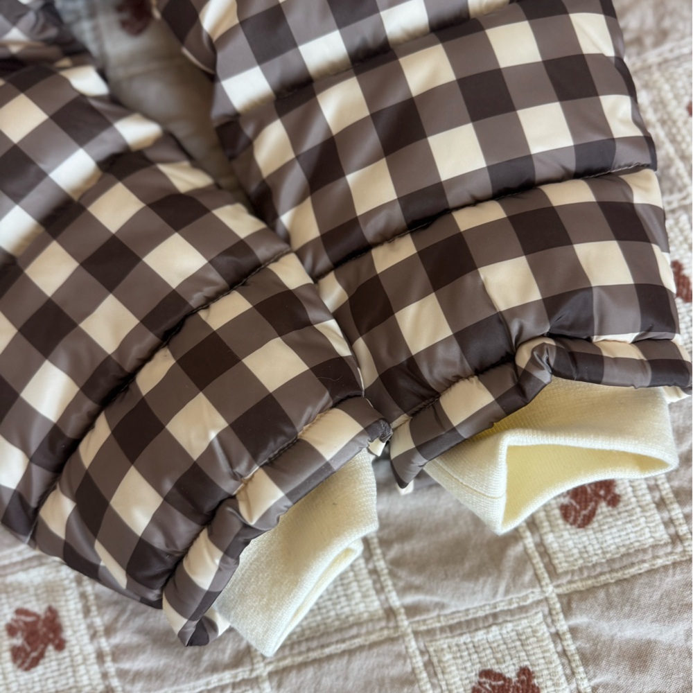 Rylee cru NWT snowsuit charcoal check 4/5y - Picture 6 of 8